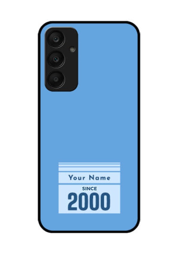 Samsung Galaxy A25 5G Custom Glass Phone Case - Custom Year Of Birth Design