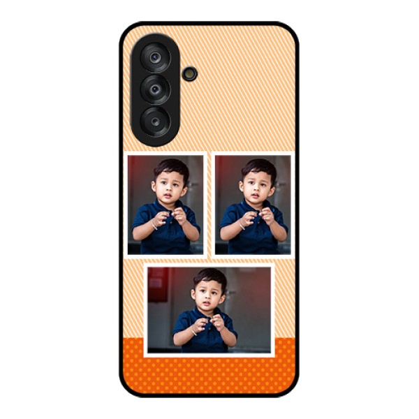 Galaxy A26 5G Custom Glass Phone Case - Bulk Photos Upload Design
