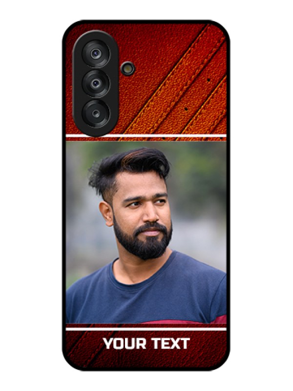 Custom Galaxy A26 5G Custom Glass Phone Case - Leather Phone Case Design