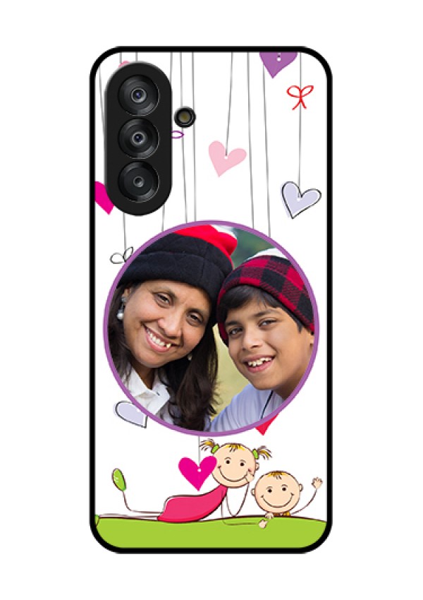 Galaxy A26 5G Custom Glass Phone Case - Cute Kids Phone Case Design