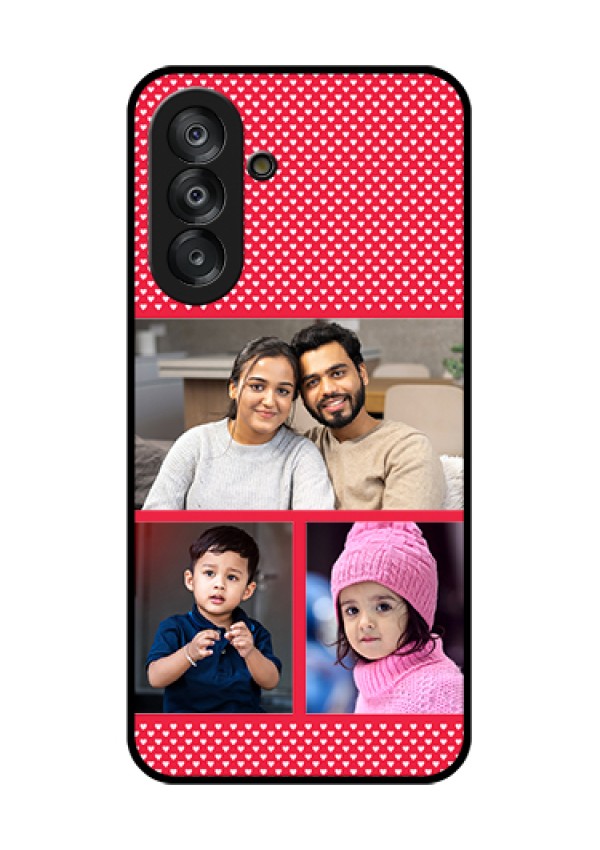 Galaxy A26 5G Custom Glass Phone Case - Bulk Photo Upload Design
