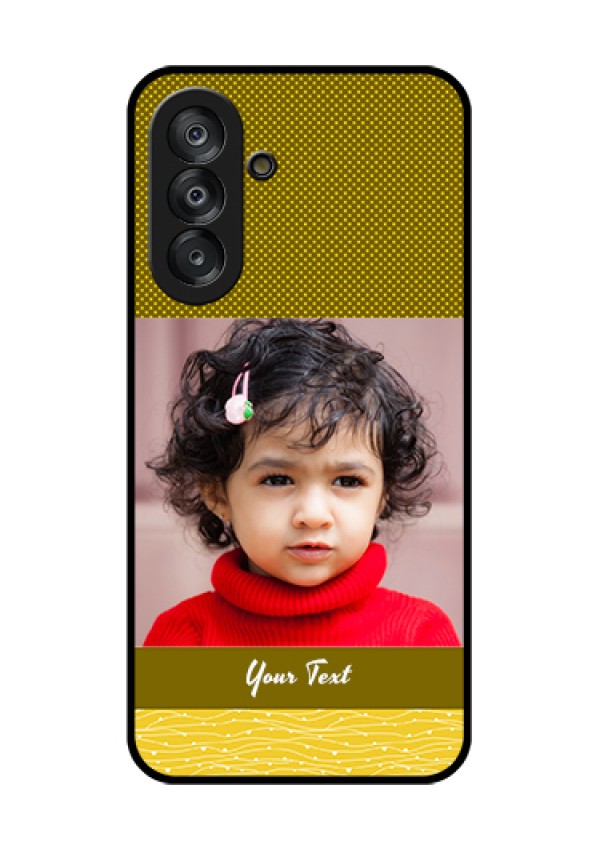 Galaxy A26 5G Custom Glass Phone Case - Simple Green Color Design