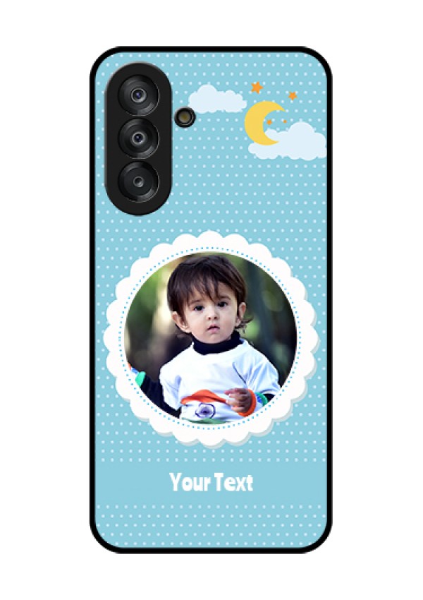 Galaxy A26 5G Custom Glass Phone Case - Violet Pattern Design