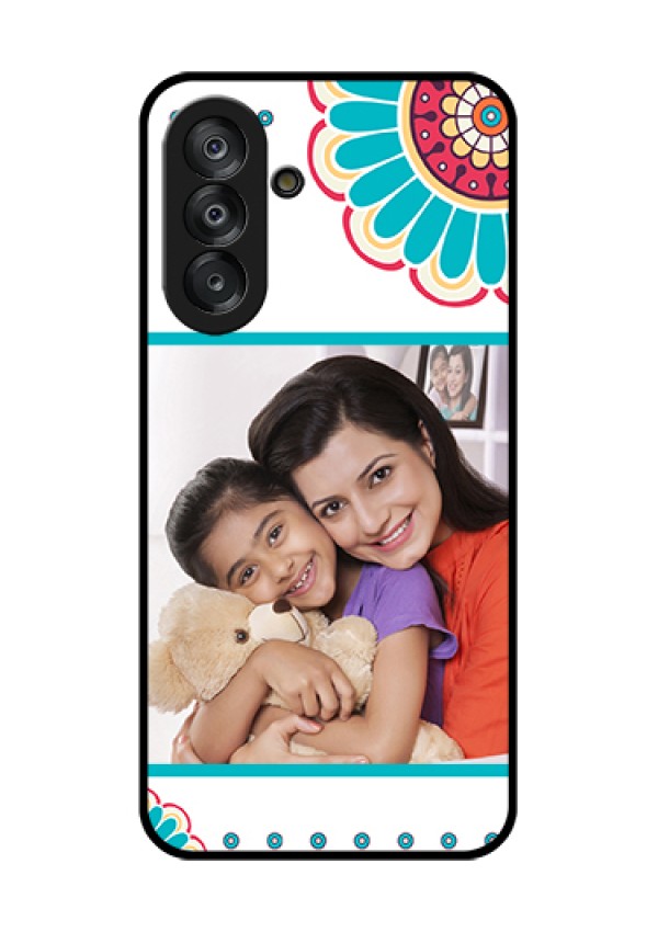 Galaxy A26 5G Custom Glass Phone Case - Flower Design