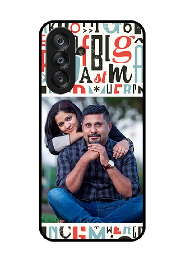 Galaxy A26 5G Custom Glass Phone Case - Alphabet Design