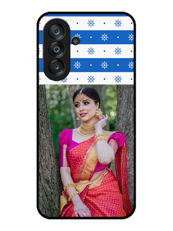 Custom Galaxy A26 5G Custom Glass Phone Case - Snow Pattern Design