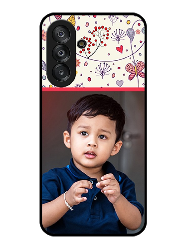 Custom Galaxy A26 5G Custom Glass Phone Case - Premium Floral Design