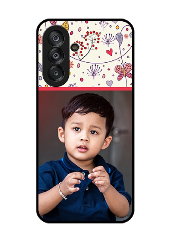 Galaxy A26 5G Custom Glass Phone Case - Premium Floral Design