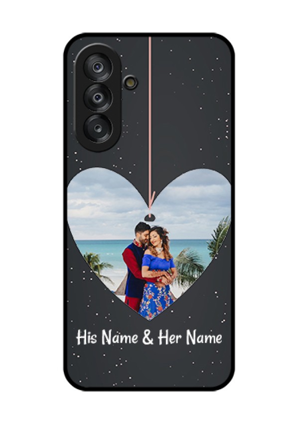 Galaxy A26 5G Custom Glass Phone Case - Hanging Heart Design