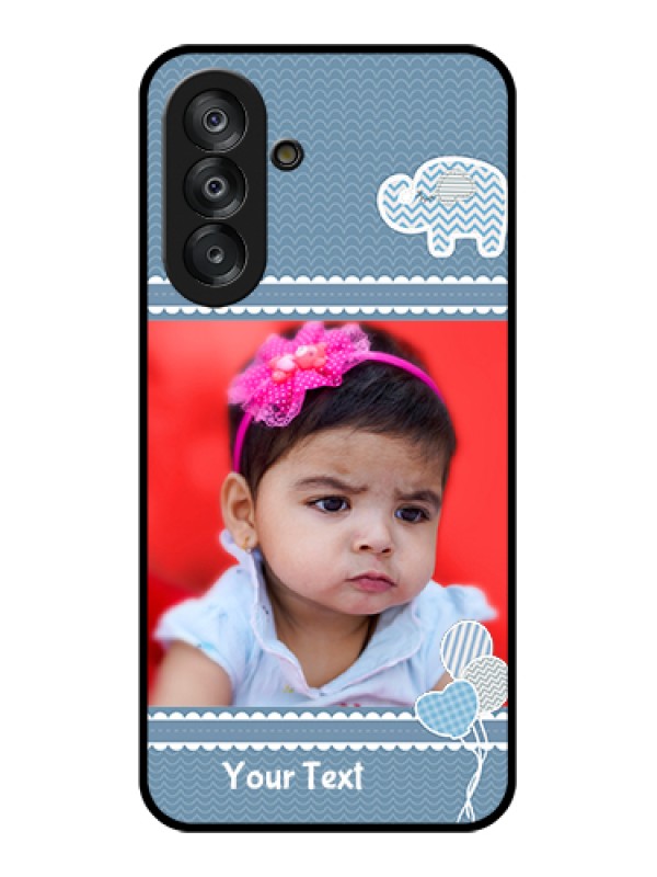 Custom Galaxy A26 5G Custom Glass Phone Case - With Kids Pattern Design