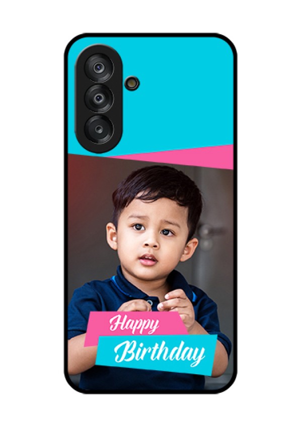 Galaxy A26 5G Custom Glass Phone Case - Image Holder With 2 Color Design