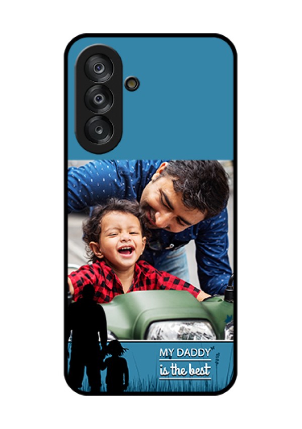 Galaxy A26 5G Custom Glass Phone Case - Best Dad Design