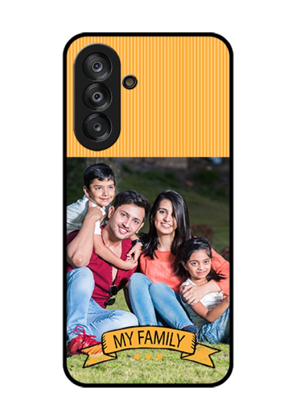 Galaxy A26 5G Custom Glass Phone Case - My Family Design