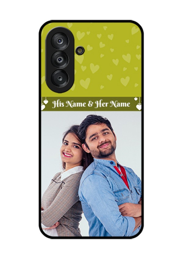Galaxy A26 5G Custom Glass Phone Case - You & Me Heart Design