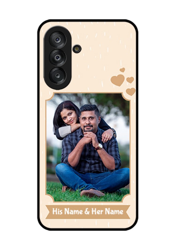 Galaxy A26 5G Custom Glass Phone Case - With Confetti Love Design