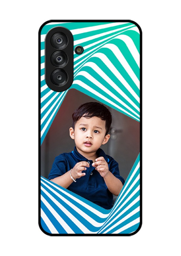 Galaxy A26 5G Custom Glass Phone Case - Abstract Spiral Design