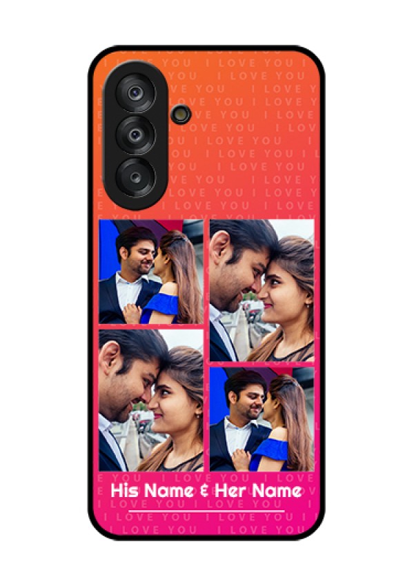 Galaxy A26 5G Custom Glass Phone Case - I Love You Pink Design