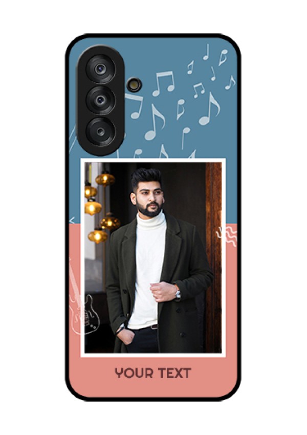 Galaxy A26 5G Custom Glass Phone Case - With Color Musical Note Design