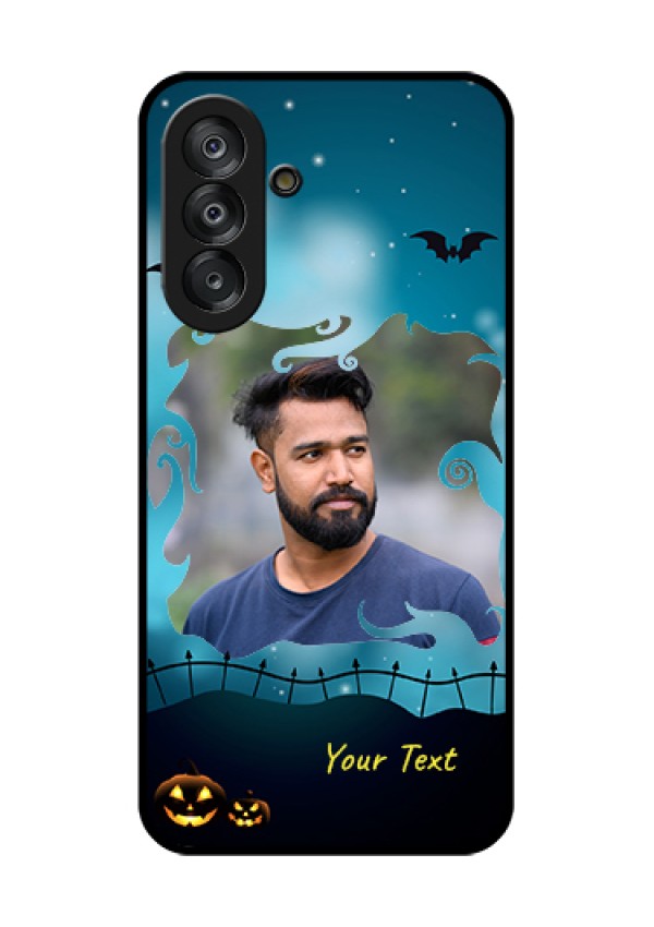 Galaxy A26 5G Custom Glass Phone Case - Halloween Frame Design