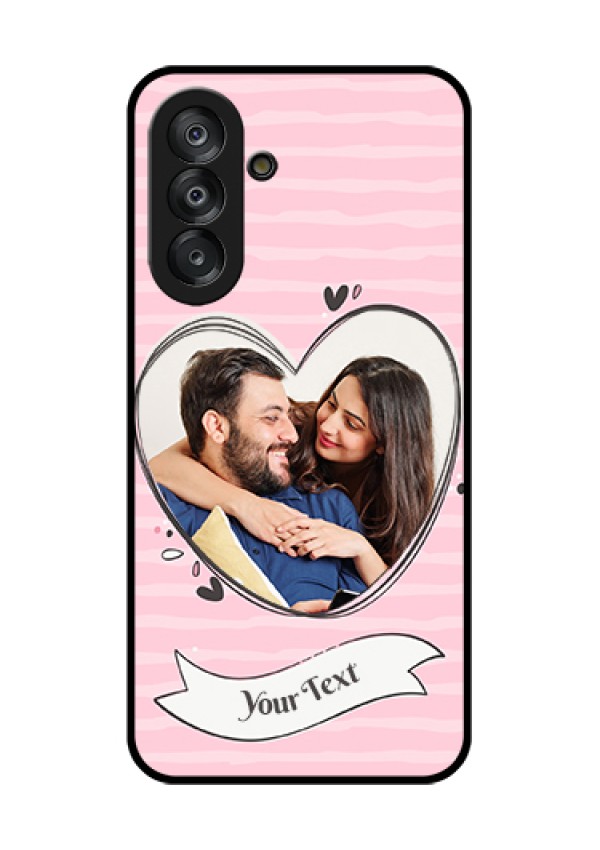 Galaxy A26 5G Custom Glass Phone Case - Vintage Heart Design
