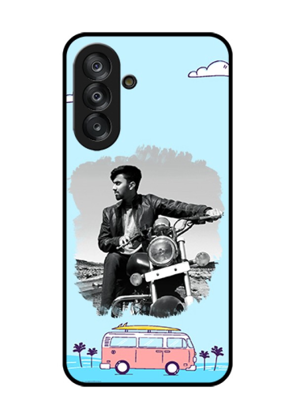 Galaxy A26 5G Custom Glass Phone Case - Travel & Adventure Design