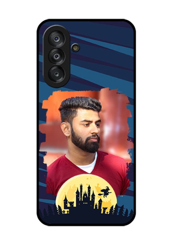 Galaxy A26 5G Custom Glass Phone Case - Halloween Witch Design