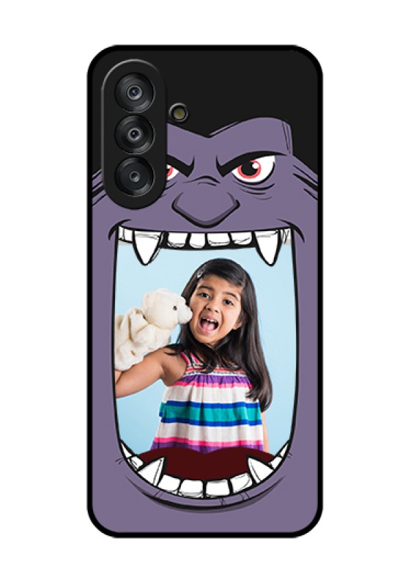Galaxy A26 5G Custom Glass Phone Case - Angry Monster Design