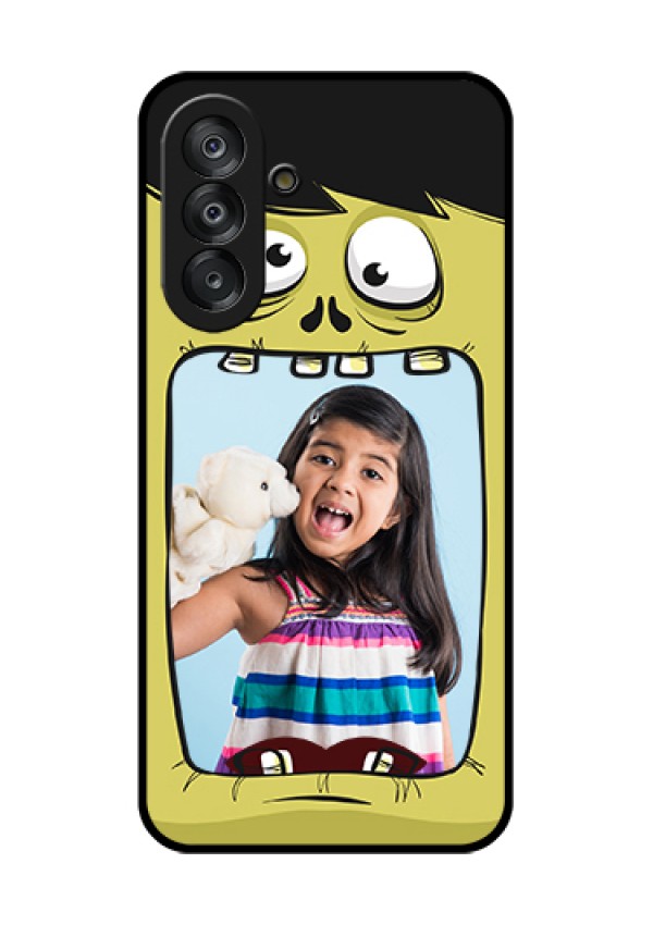 Galaxy A26 5G Custom Glass Phone Case - Cartoon Monster Back Case Design