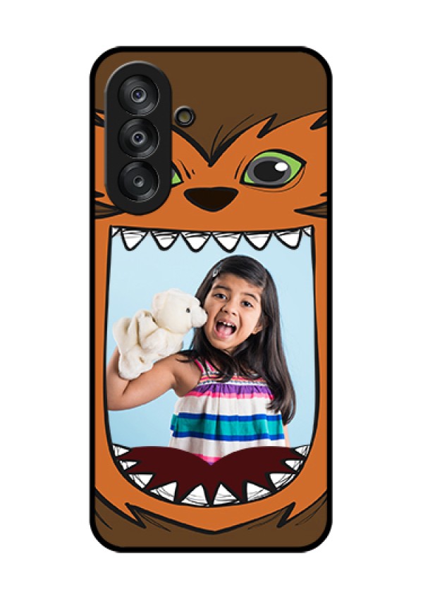 Galaxy A26 5G Custom Glass Phone Case - Owl Monster Back Case Design