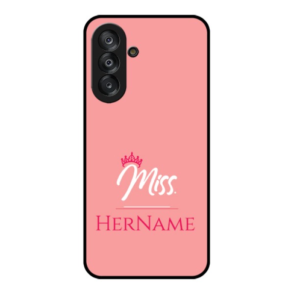 Galaxy A26 5G Custom Glass Phone Case - Mrs With Name Design