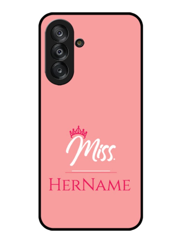 Custom Galaxy A26 5G Custom Glass Phone Case - Mrs With Name Design