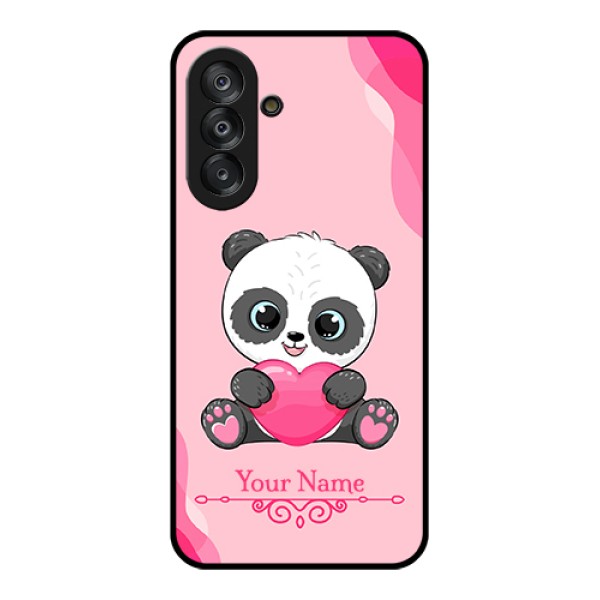 Galaxy A26 5G Custom Glass Phone Case - Cute Panda Design Galaxy A26 5G Custom Glass Phone Case - Cute Panda Design