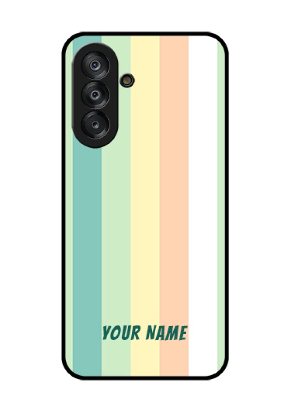 Galaxy A26 5G Custom Glass Phone Case - Multi - Colour Stripes Design