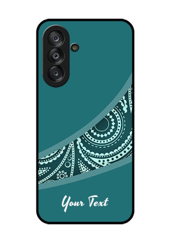 Galaxy A26 5G Custom Glass Phone Case - Semi Visible Floral Design
