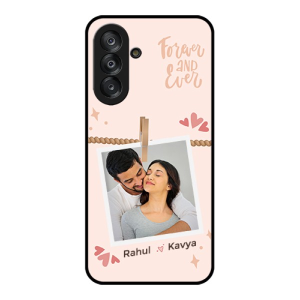 Galaxy A26 5G Custom Glass Phone Case - Forever And Ever Love Design