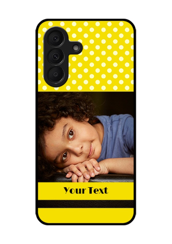 Samsung Galaxy A27 5G Custom Glass Phone Case - Bright Yellow Case Design