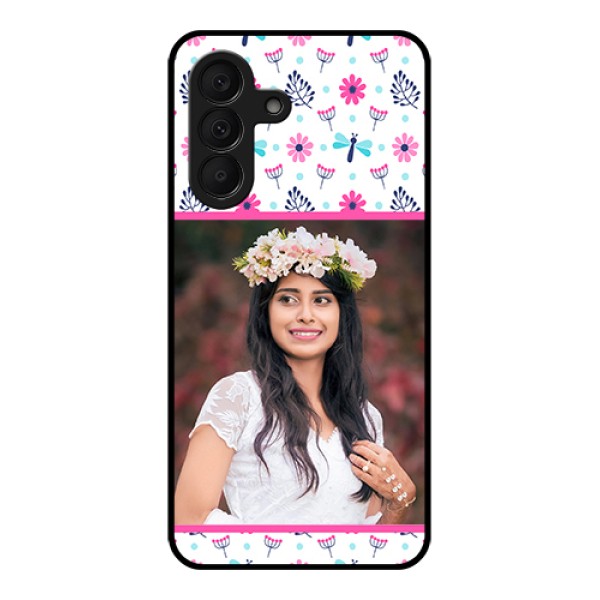 Samsung Galaxy A27 5G Custom Glass Phone Case - Colorful Flower Design Samsung Galaxy A27 5G Custom Glass Phone Case - Colorful Flower Design