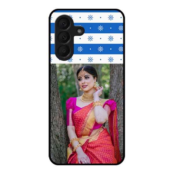 Samsung Galaxy A27 5G Custom Glass Phone Case - Snow Pattern Design Samsung Galaxy A27 5G Custom Glass Phone Case - Snow Pattern Design