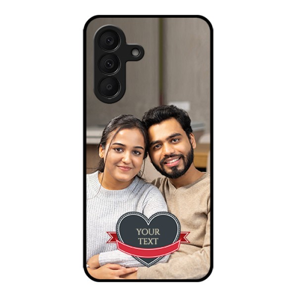 Samsung Galaxy A27 5G Custom Glass Phone Case - Just Married Couple Design Samsung Galaxy A27 5G Custom Glass Phone Case - Just Married Couple Design