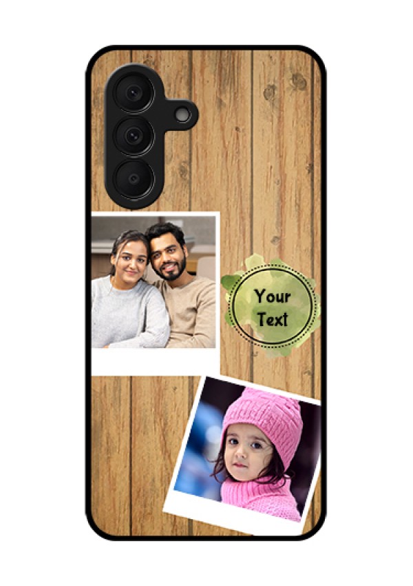 Samsung Galaxy A27 5G Custom Glass Phone Case - Wooden Texture Design