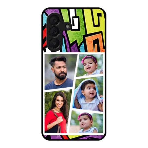 Samsung Galaxy A27 5G Custom Glass Phone Case - Graffiti Pattern Design Samsung Galaxy A27 5G Custom Glass Phone Case - Graffiti Pattern Design