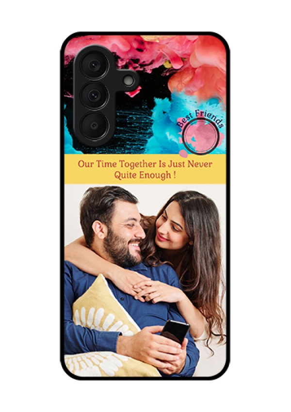 Samsung Galaxy A27 5G Custom Glass Phone Case - Quote With Acrylic Painting Design