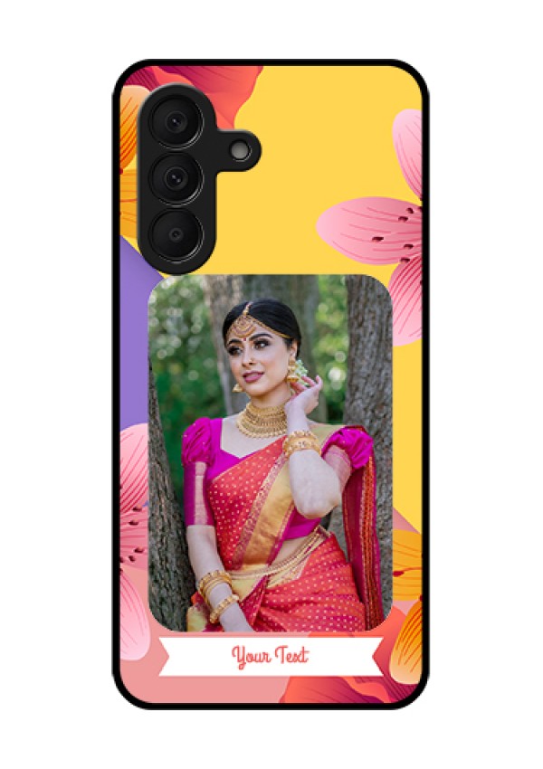Samsung Galaxy A27 5G Custom Glass Phone Case - 3 Image With Vintage Floral Design