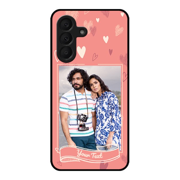Samsung Galaxy A27 5G Custom Glass Phone Case - Love Doodle Art Design Samsung Galaxy A27 5G Custom Glass Phone Case - Love Doodle Art Design