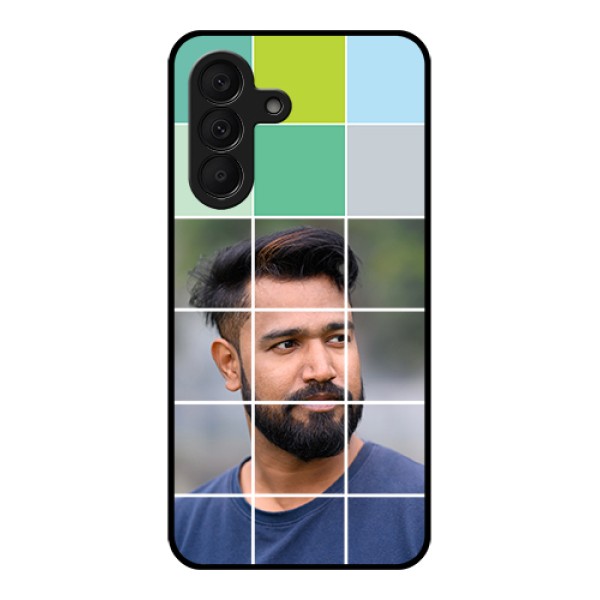 Samsung Galaxy A27 5G Custom Glass Phone Case - With White Box Pattern Samsung Galaxy A27 5G Custom Glass Phone Case - With White Box Pattern