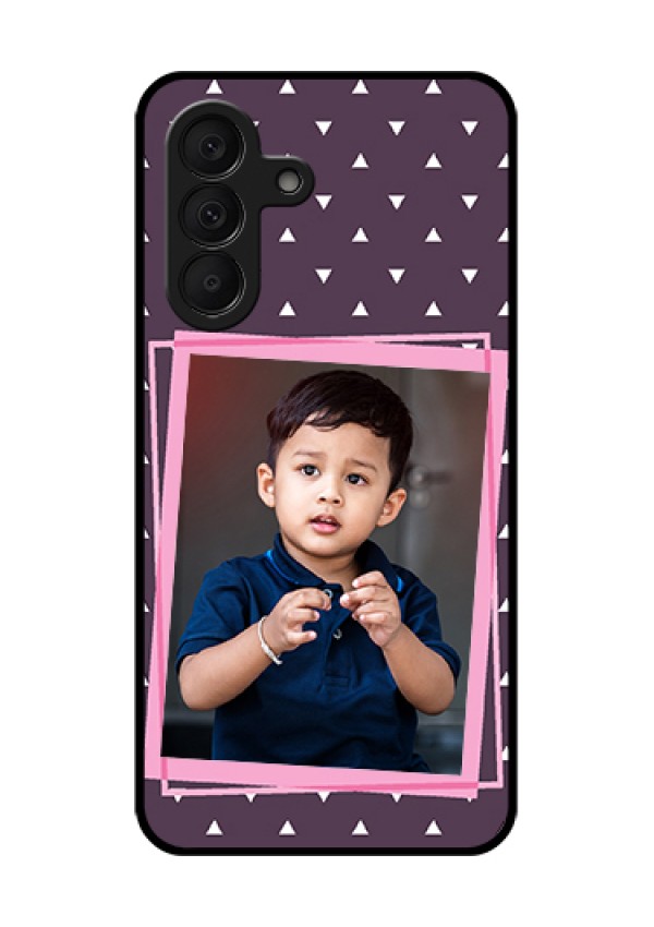 Samsung Galaxy A27 5G Custom Glass Phone Case - Triangle Pattern Dotted Design