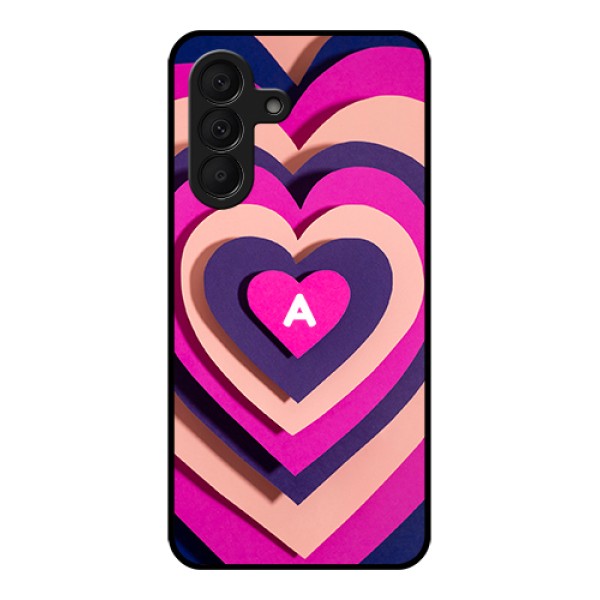 Samsung Galaxy A27 5G Custom Glass Phone Case - Cute Heart Pattern Design Samsung Galaxy A27 5G Custom Glass Phone Case - Cute Heart Pattern Design