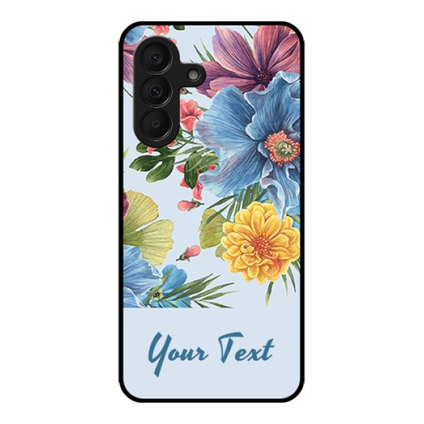 Samsung Galaxy A27 5G Custom Glass Phone Case - Stunning Watercolored Flowers Painting Design Samsung Galaxy A27 5G Custom Glass Phone Case - Stunning Watercolored Flowers Painting Design
