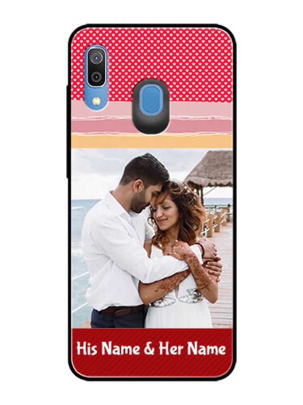 Custom Samsung Galaxy A30 Custom Glass Mobile Case  - Premium Case Design