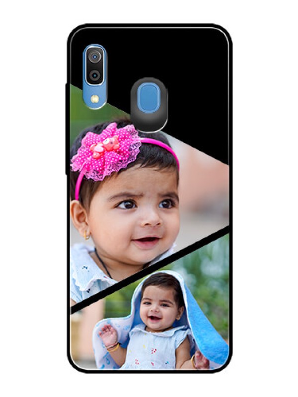 Custom Samsung Galaxy A30 Custom Glass Phone Case  - Semi Cut Design